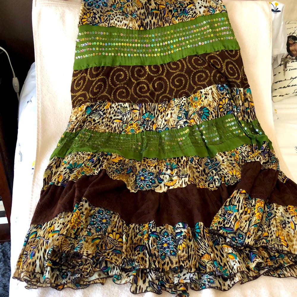 LONG BOHEMIAN SKIRT